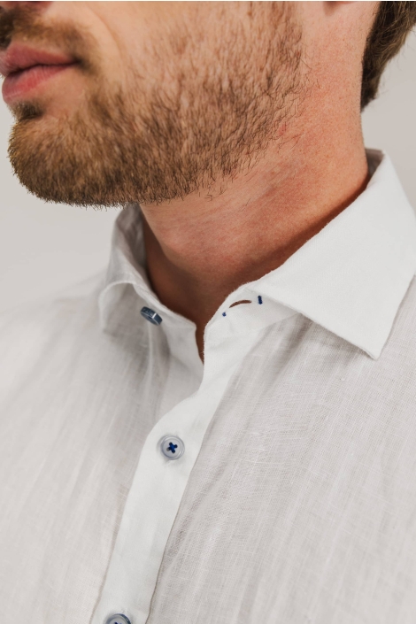 State of Art shirt ss plain linen